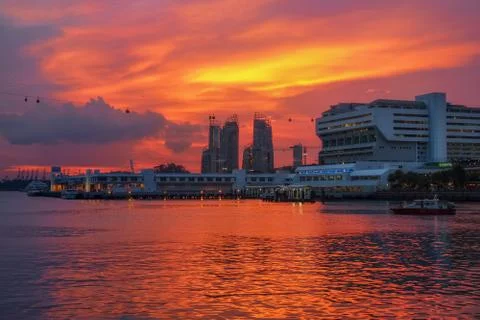 Vivocity &amp; Sunset Stock Photos