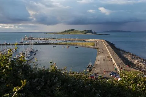 Viw of Howth harbour Stock Photos