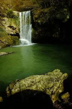 The viwe of the waterfall Stock Photos
