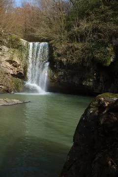 The viwe of the waterfall Stock Photos