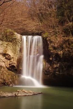 The viwe of the waterfall Stock Photos