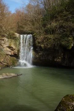 The viwe of the waterfall Foto stock