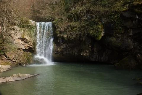 The viwe of the waterfall Foto stock