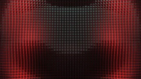 VJ 3D Dark Pattern Cubes Stock Footage 102221813