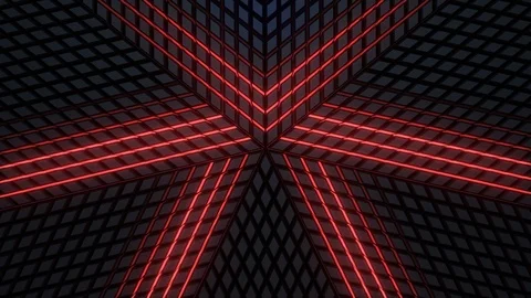 VJ 3D Dark Pattern Rhombus Stock Footage 102222296