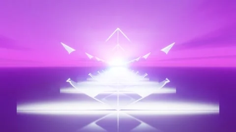 Vj 3d render cinematic background, futuristic enless loop Stock Footage 273316595