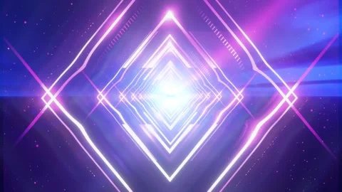 Vj 3d render cinematic background, futuristic enless loop Stock Footage 273317529