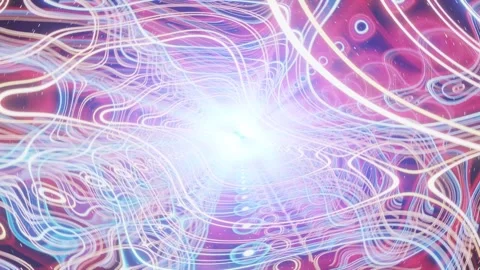 Vj 3d render cinematic background, futuristic enless loop Stock Footage 273318133