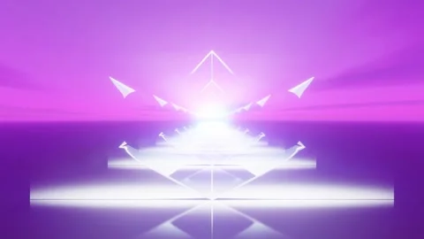 Vj 3d render cinematic background, futuristic enless loop Stock Footage 273318799