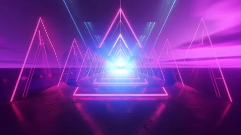 Vj 3d render cinematic background, futuristic enless loop Stock Footage 273319295