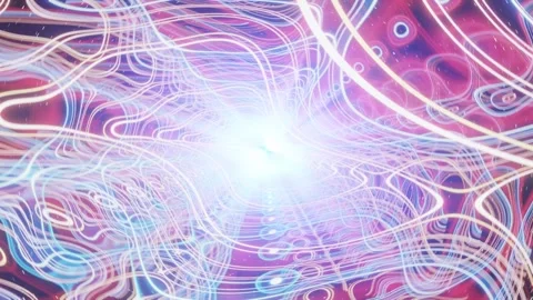 Vj 3d render cinematic background, futuristic enless loop Stock Footage 273319380