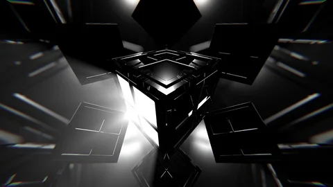 VJ 4K Strobe Space Stock Footage 125480043