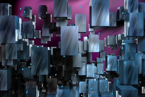Vj 720 cubewall right Stock Footage