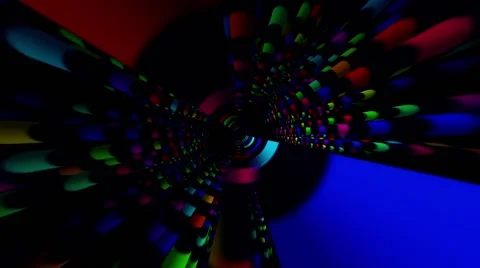 VJ Abstract Dancing Pipes 4 Vídeo Stock 61058744
