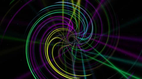 VJ Abstract Lines Dancing 5 Stock Footage 61058444