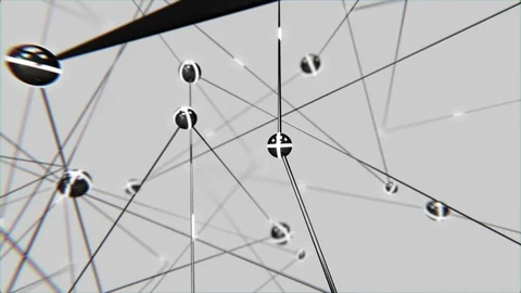 VJ Abstract Network Stock Footage 75926464