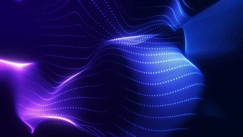 Vj abstract particles bg Stock Footage 120837925