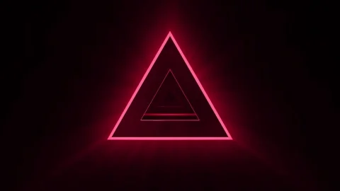 VJ Abstract Pink Triangle Neon laser light Stock Footage 241388966