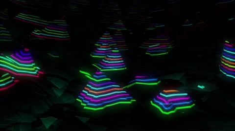 VJ Abstract Polygon Mountains 3 Vidéo 61369377