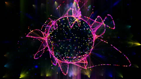 VJ Abstract Techno Energy Dance 3 Stock Footage 61060306