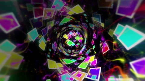 VJ Abstract Techno Energy Dance 6 Stock Footage 61060608