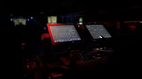 Vj and light mixer Stock Footage 889563