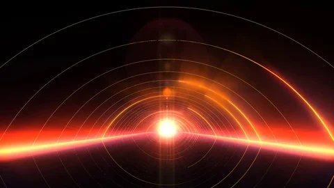 VJ Arcs of Light Gate Stock Footage 80646541