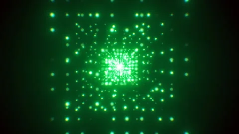 VJ Background Light Abstract Music Animation Rectangular Particles Forms Flying Video stock 151830299