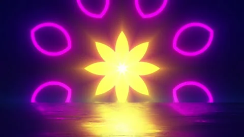 VJ background with variations of patterns. Spiritual trip caleidoscope Stock Footage 170464325