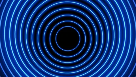 VJ circle light event led neon looped background. Vidéo 114306863