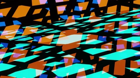 VJ cyclic animation of mosaic patterns Stock Footage 158825399