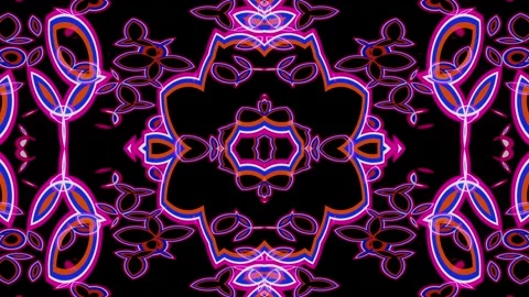 VJ cyclic animation of mosaic patterns Stock Footage 158825412