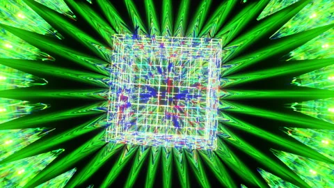 VJ Dance Colorful Cube Looping Gradient Background For for Music Festival, Bar Stock Footage 240769735