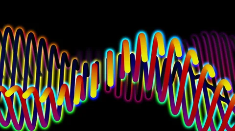 VJ Dancing String Wave 07 Stock Footage 39346539