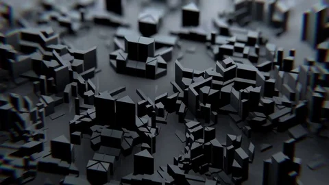 VJ Dark Geometry Stock Footage 77693949