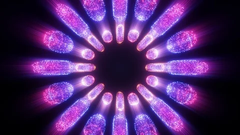 Vj digital particles Stock-Footage 123532551