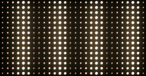 Vj Flashing Lights Bulb Wall of Lights 4k Ultra HD Stock Footage 37558951