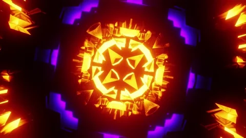 VJ Flickering lights Stock Footage 143713236