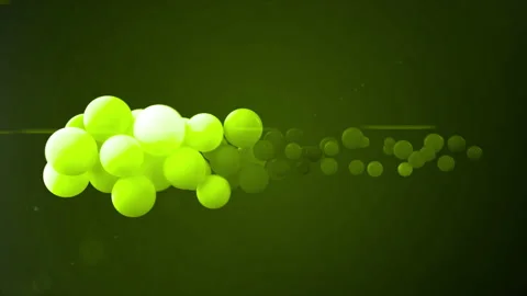 VJ glow ball waveform equalizer, Audio visual performance motion graphics, Sound Stock Footage 195763004