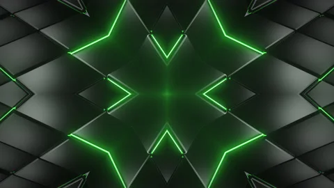 VJ Green Metallic Loop Stock Footage 197239318