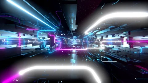 VJ Hi-Tech Space Stock Footage 89085092