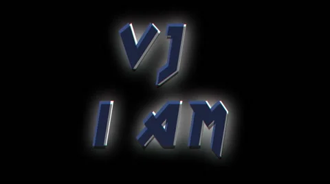Vj I am with Glitch FX Stock-Footage 69010465