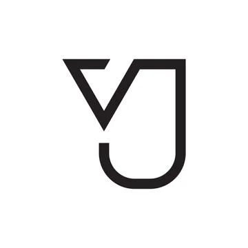 Vj initial letter vector logo icon 스톡 일러스트