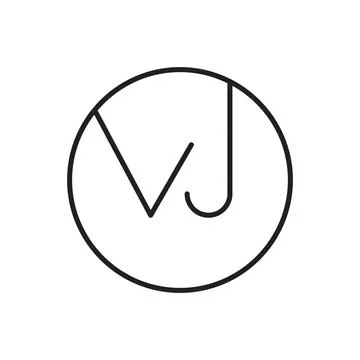 Vj initial letter vector logo icon Stock Illustration