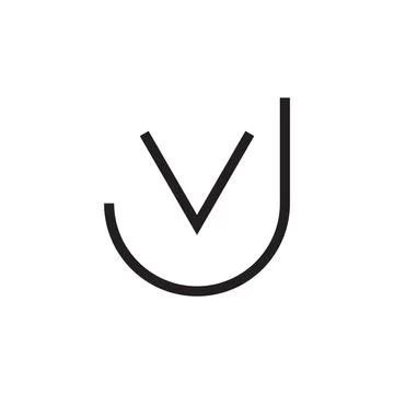 Vj initial letter vector logo icon Stock-Illustration