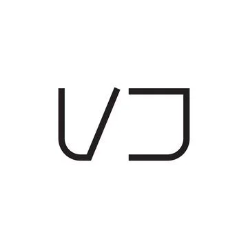 Vj initial letter vector logo icon Stock Illustration