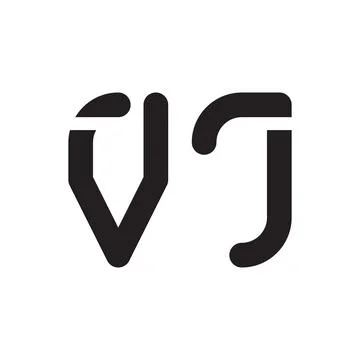 Vj initial letter vector logo icon Ilustração Stock