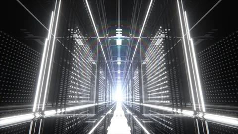 VJ Led Light Tunnel Stock Footage 90516424