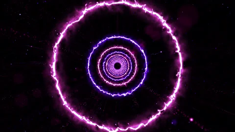 VJ light event concert game music stage party led neon tunnel background loop Stock Footage 231857440