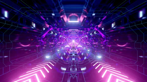 VJ Light Tunnel Loop Vidéo 298210054